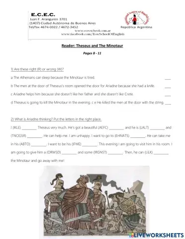 Reader: Theseus and The Minotaur - PAGES 8-11