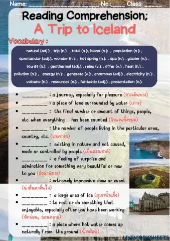 M.2-Unit2-Reading-A trip to Iceland