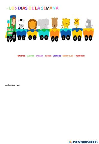 Los día de la semana 