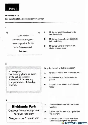 Practice Test Plus - Ket - Test 1