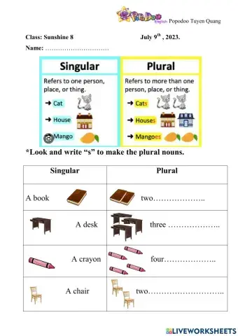 Plural noun