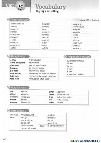 Buying and selling B1