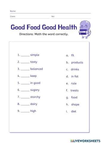 Good Food Good Health