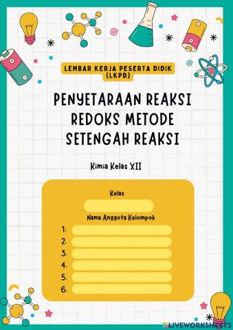 LKPD - Penyetaraan Reaksi Redoks Metode Setengah Reaksi