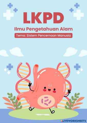 Sistem Pencernaan Manusia Lembar Kerja Peserta Didik Warna-Warni Simpel dan Lucu.pdf