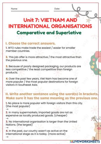 Worksheet grammar Comparative and Superlative.pdf