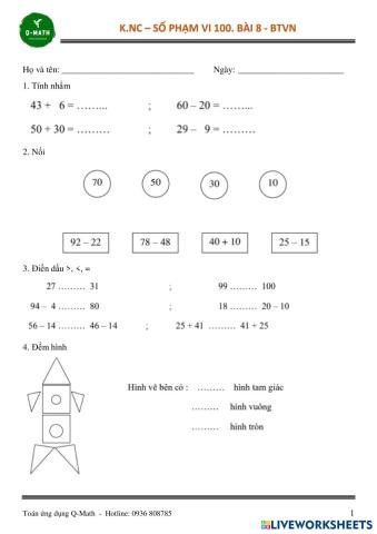 K - PV100NC - BÀI 8. ĐIỀN SỐ CÒN THIẾU (SỐ BỊ TRỪ) - BTVN.pdf