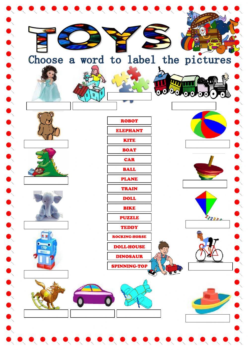 Toys Vocabulary