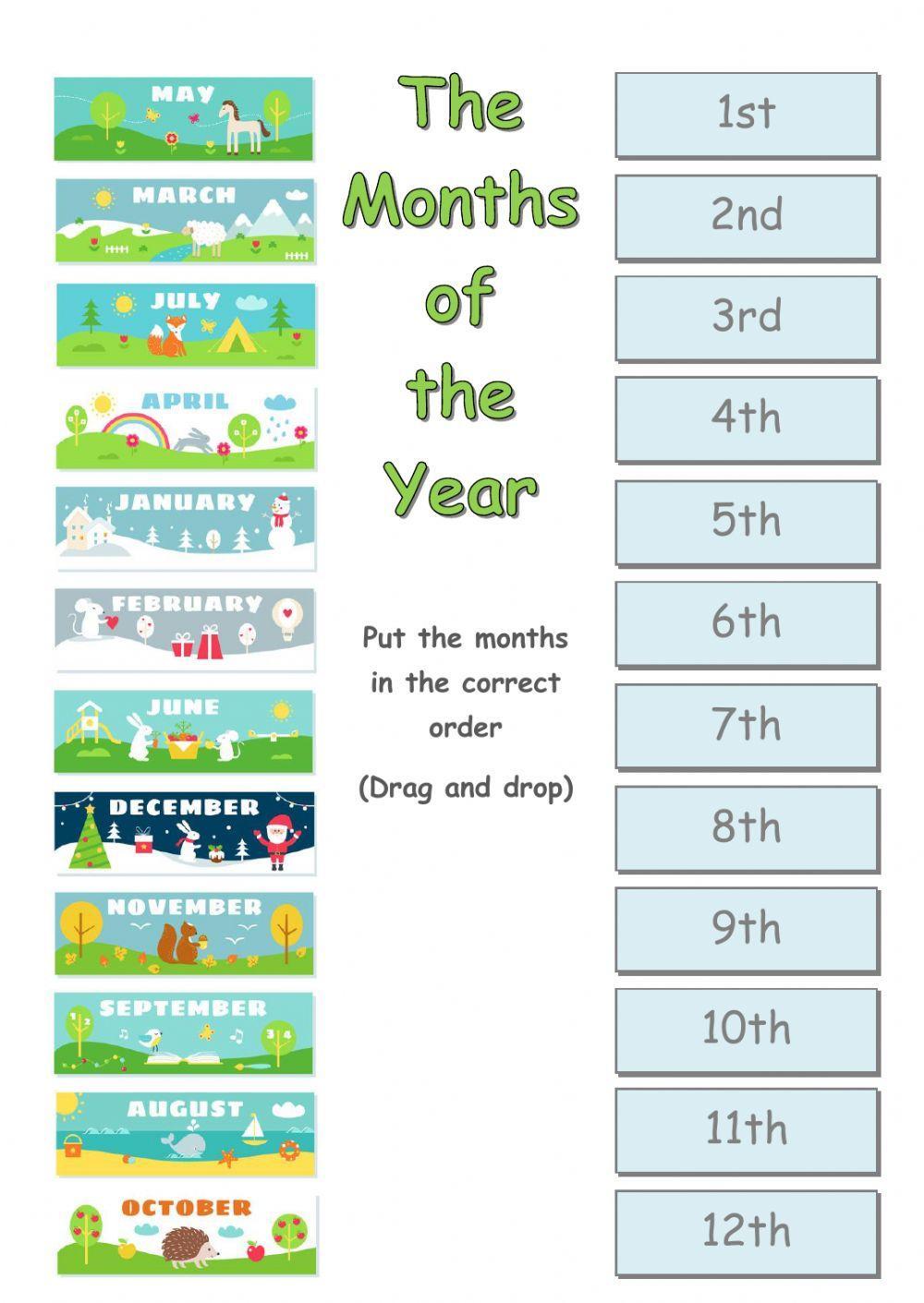The months of the year