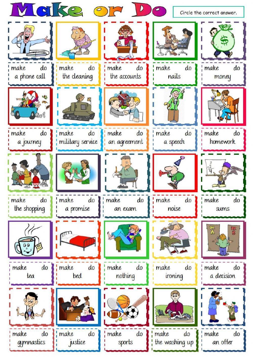 Make or do - collocations