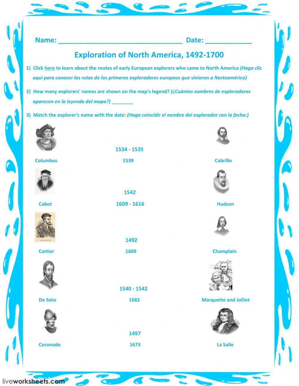 Exploration of North America-1492-1700