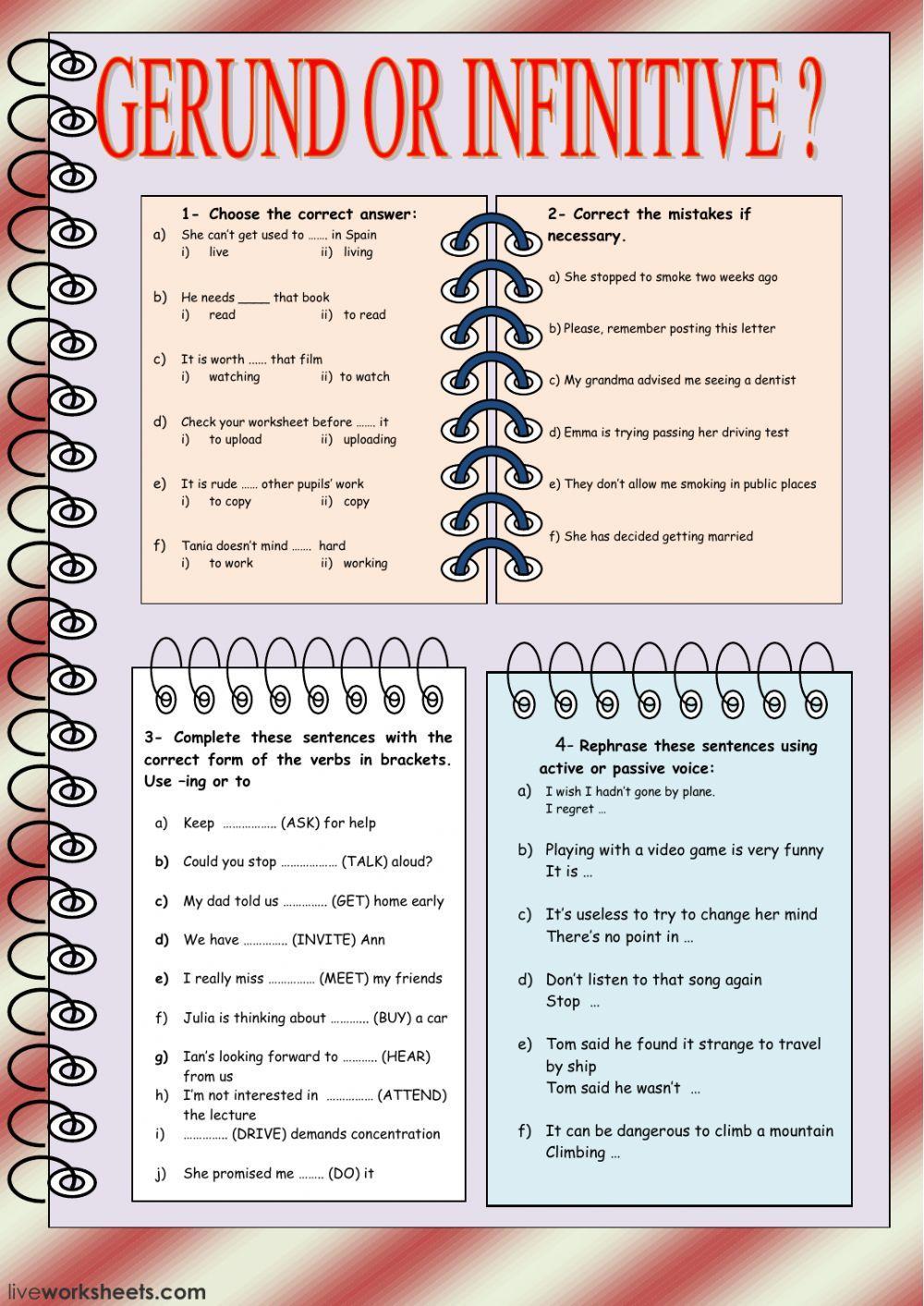 Gerund or Infinitive