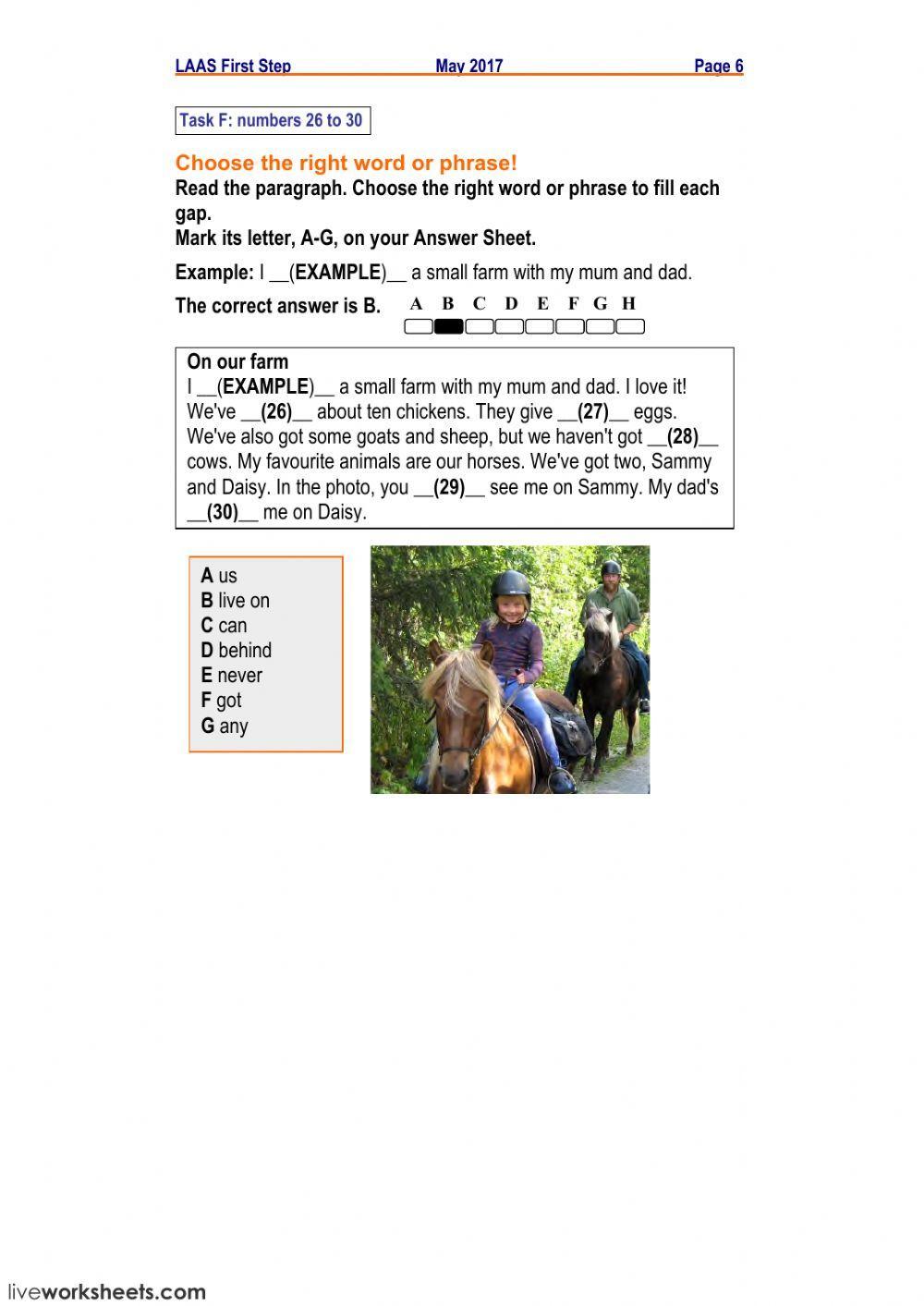 LAAS FIRST STEP MAY 2017