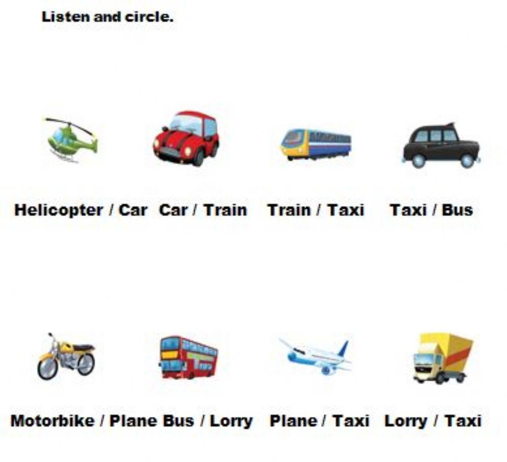 Transport. Listen and choice