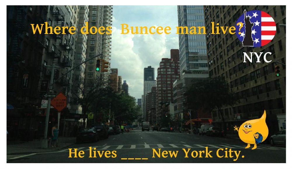 In, On, At with Buncee men In, On, At with Buncee men