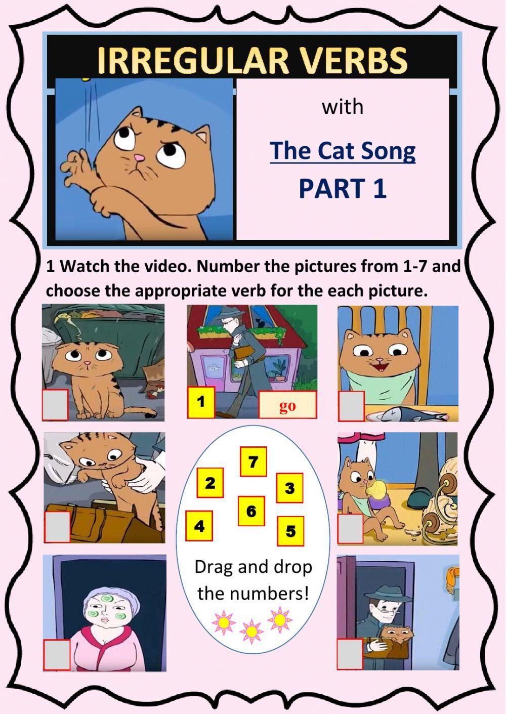 Irregular Verbs Cat Song Part 1 (out of 3) Irregular Verbs Cat Song Part 1 (out of 3)