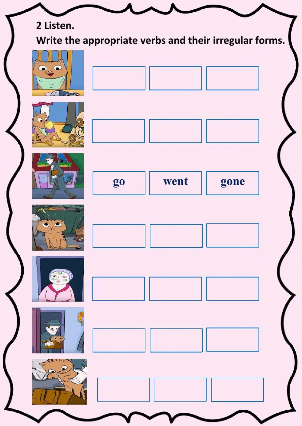 Irregular Verbs Cat Song Part 1 (out of 3) Irregular Verbs Cat Song Part 1 (out of 3)