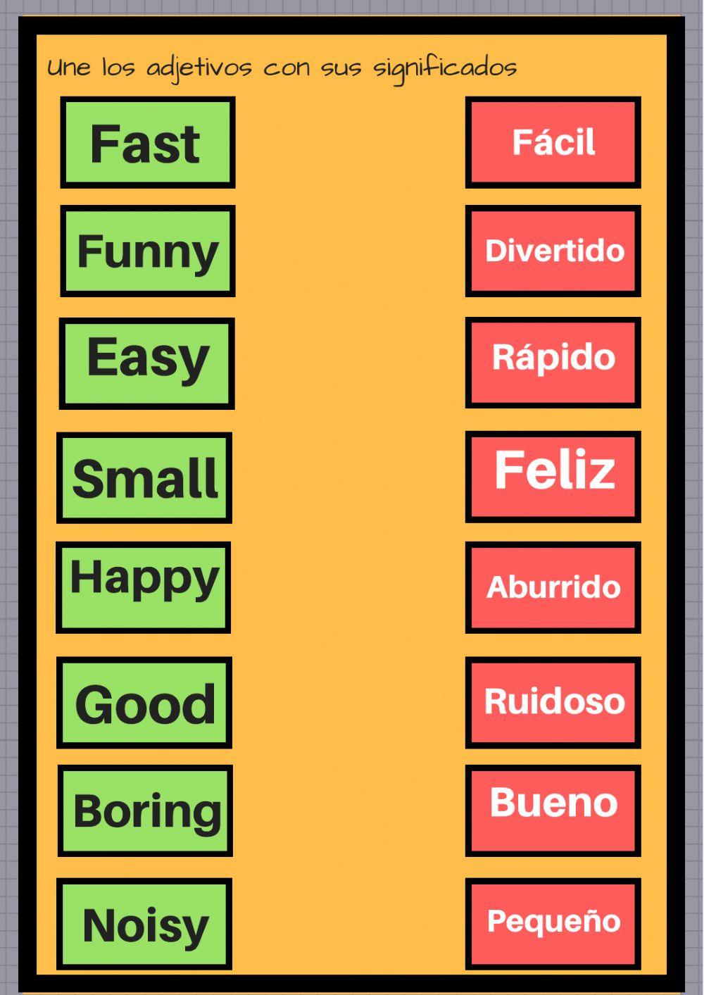 Adjectives and opposites