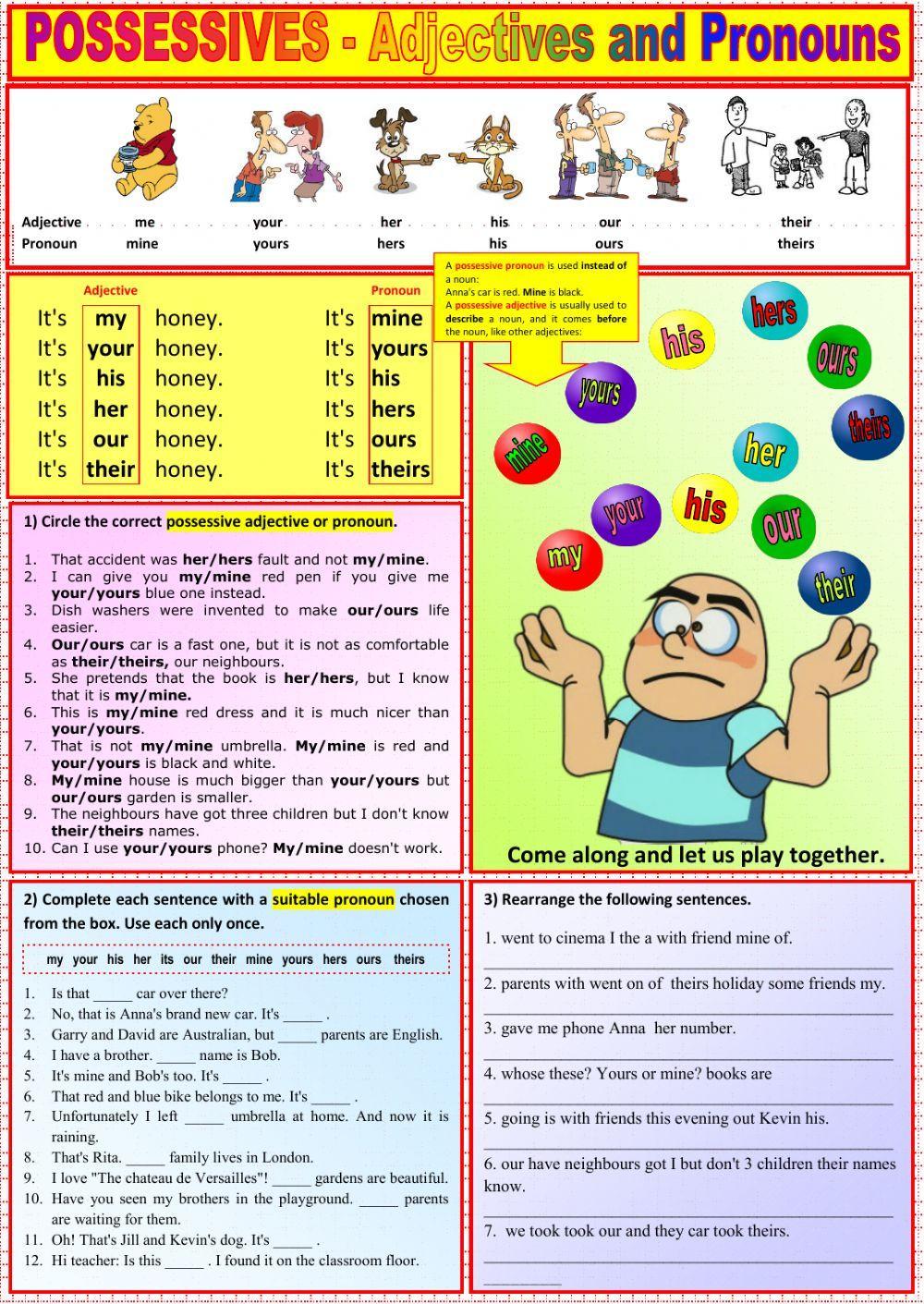 Possessives - Adjectives and Pronouns