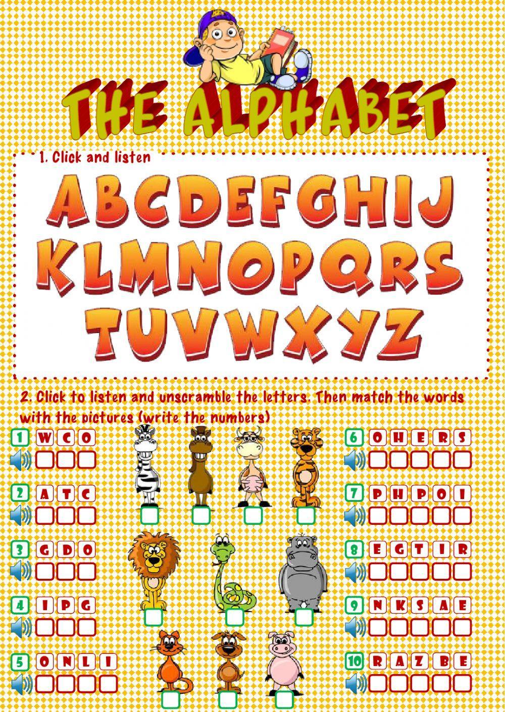 The alphabet