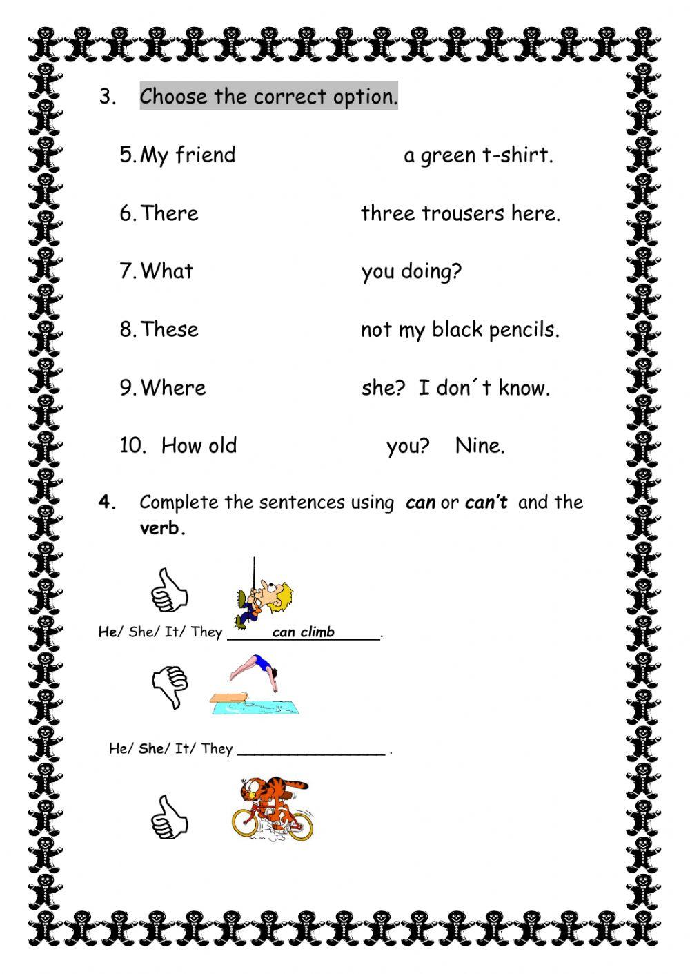 CLOTHES AND VERB TO BE 