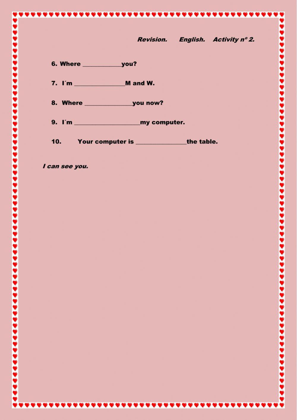 PREPOSITION OF PLACE 