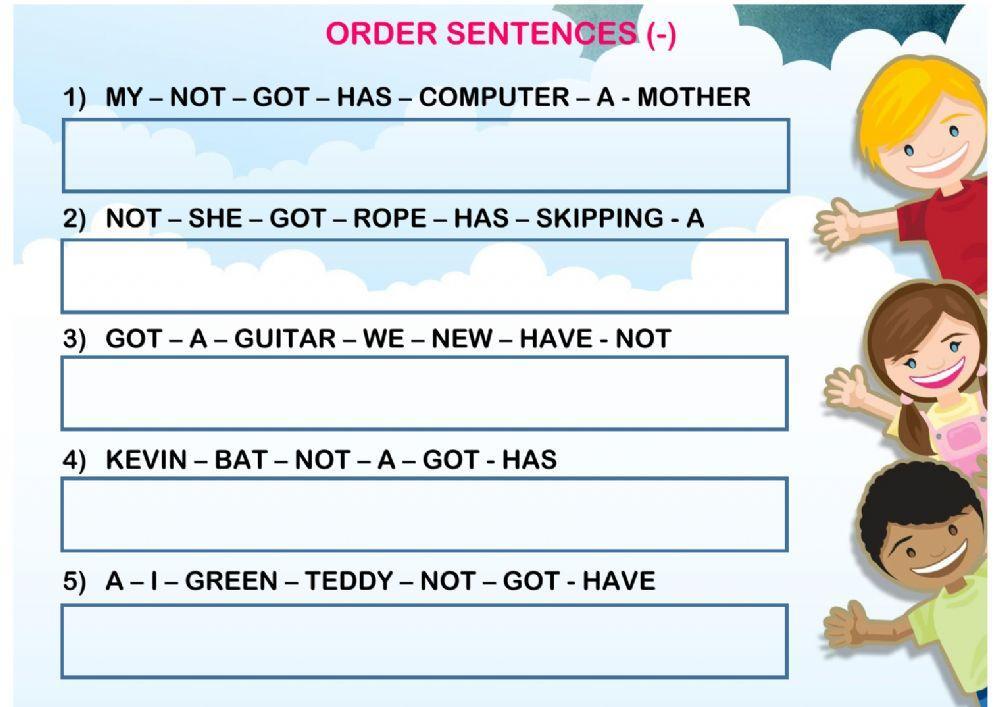 have got (order sentences 02)