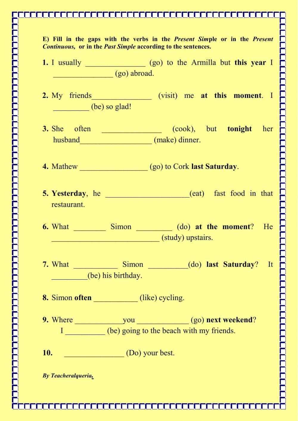 Reading and Grammar. 