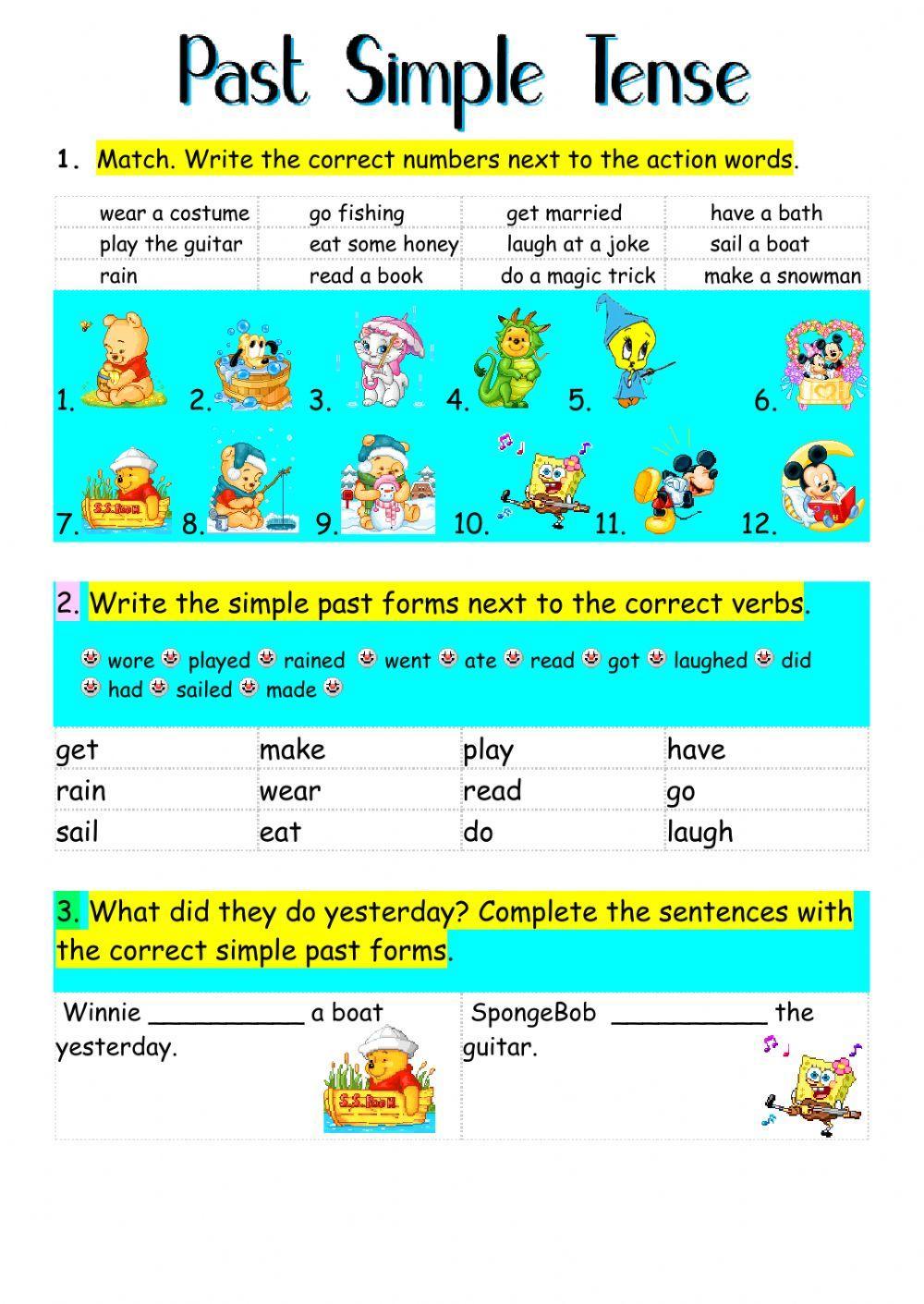 Past Simple Tense Past Simple Tense