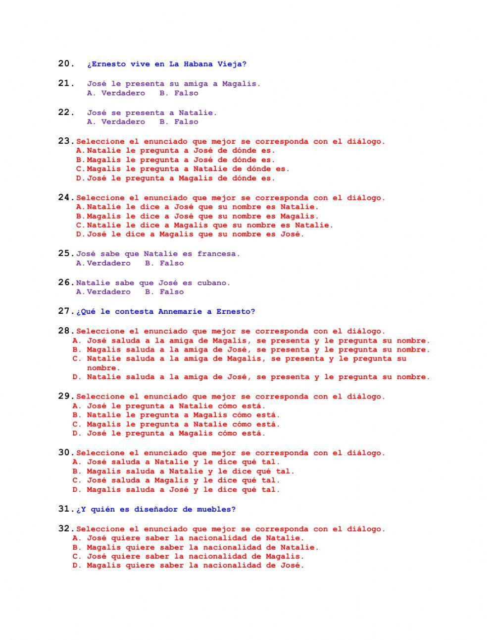 En la fiesta de Magalis 1 - Lenguaje Indirecto