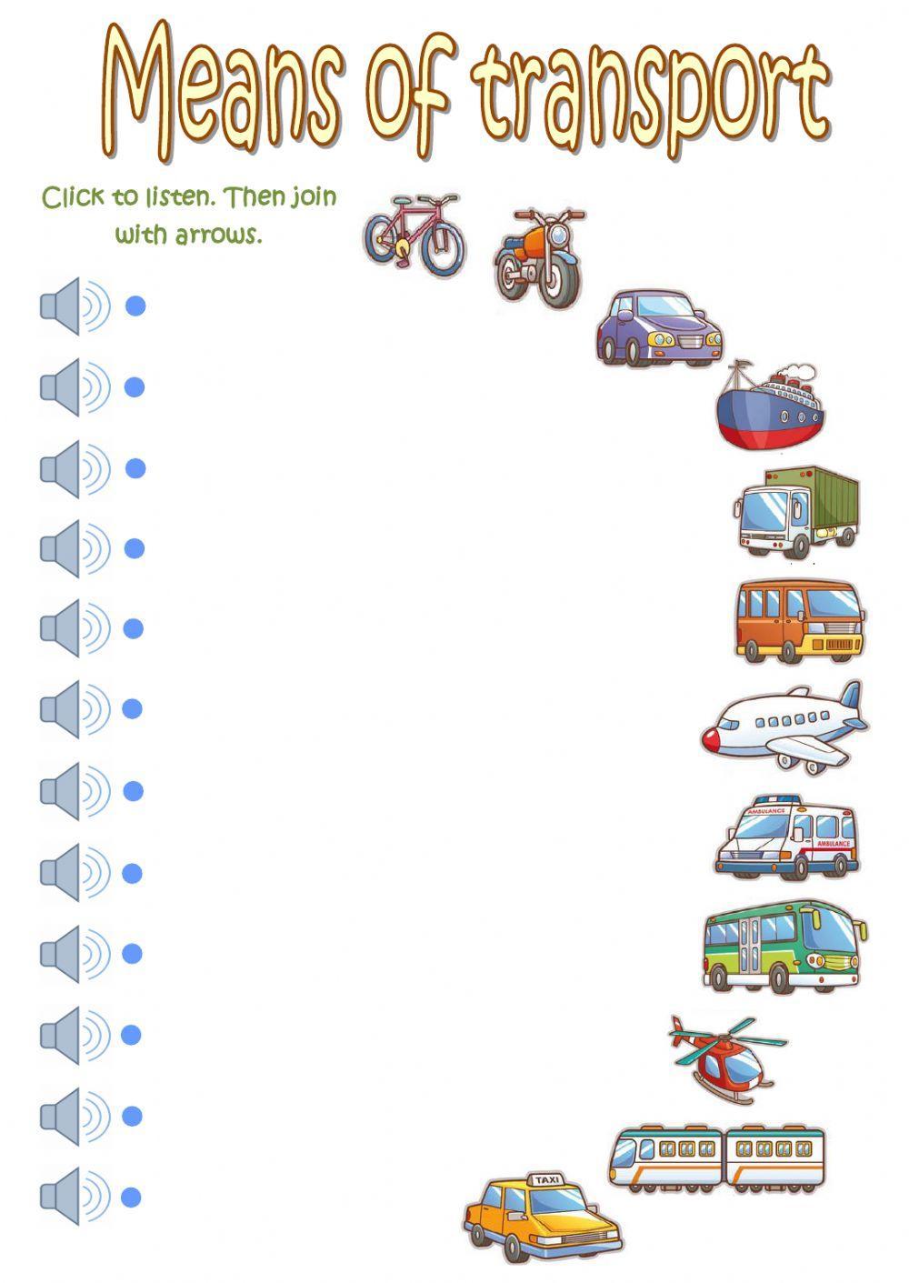 O Que é THE MEANS OF TRANSPORTATION em Português