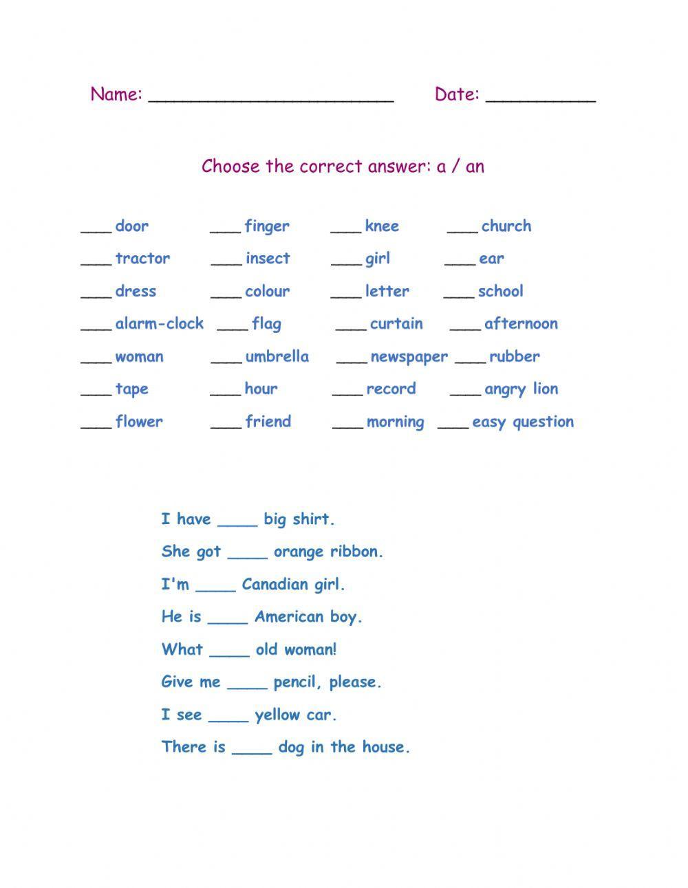 Indefinite Article-3