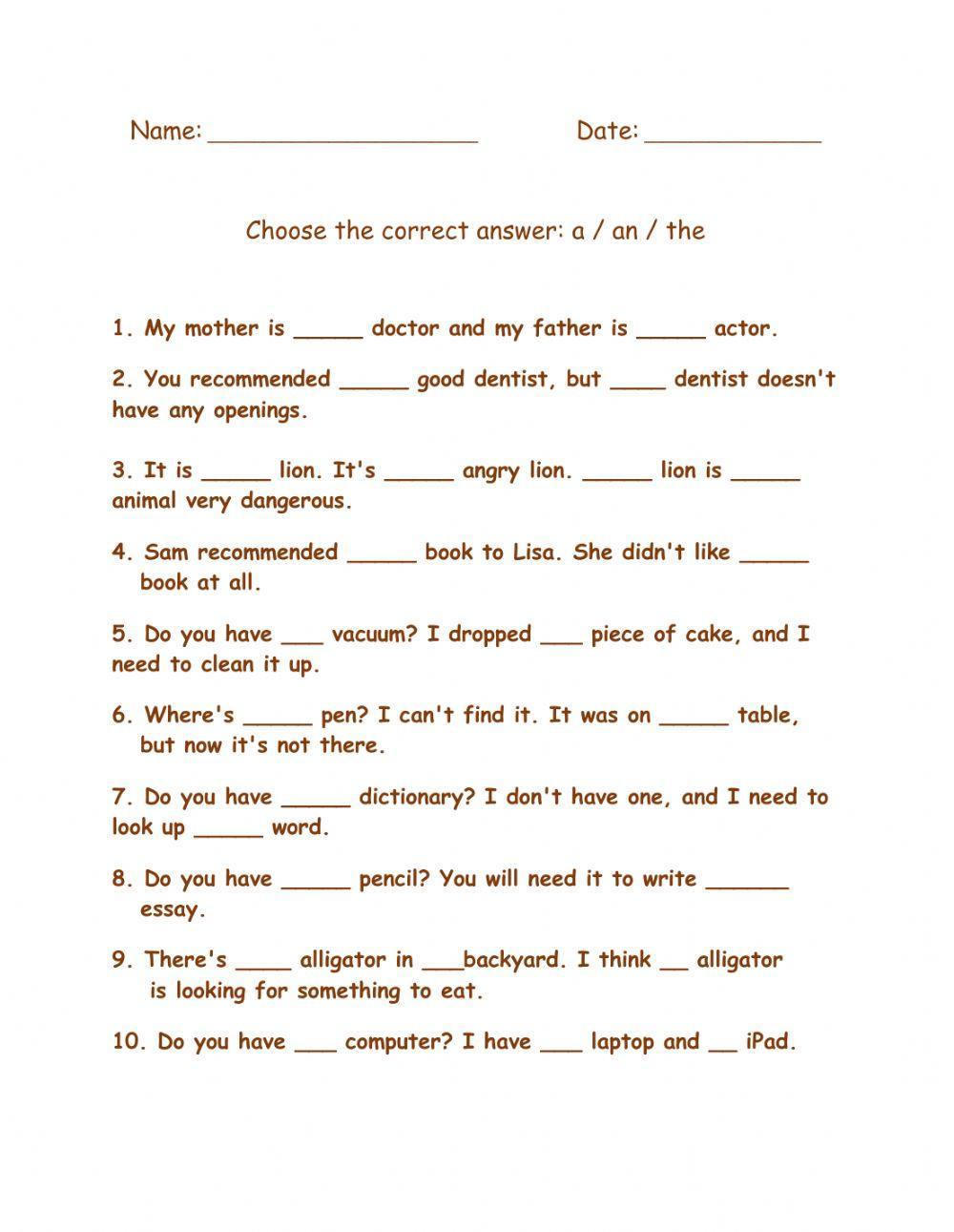 Indefinite Article-5