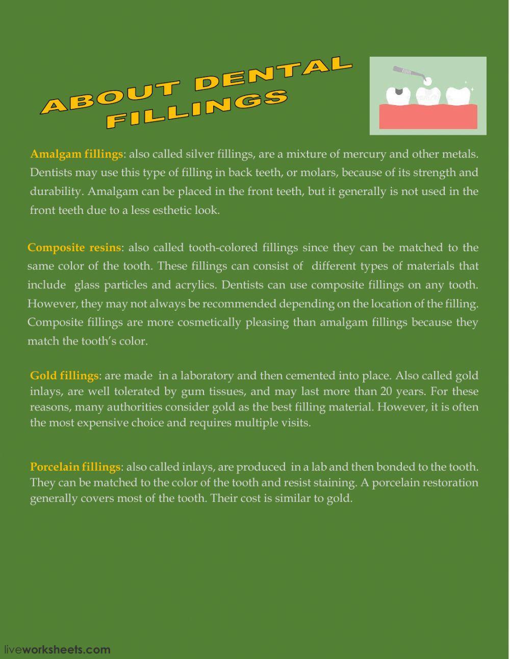 DENTAL FILLINGS