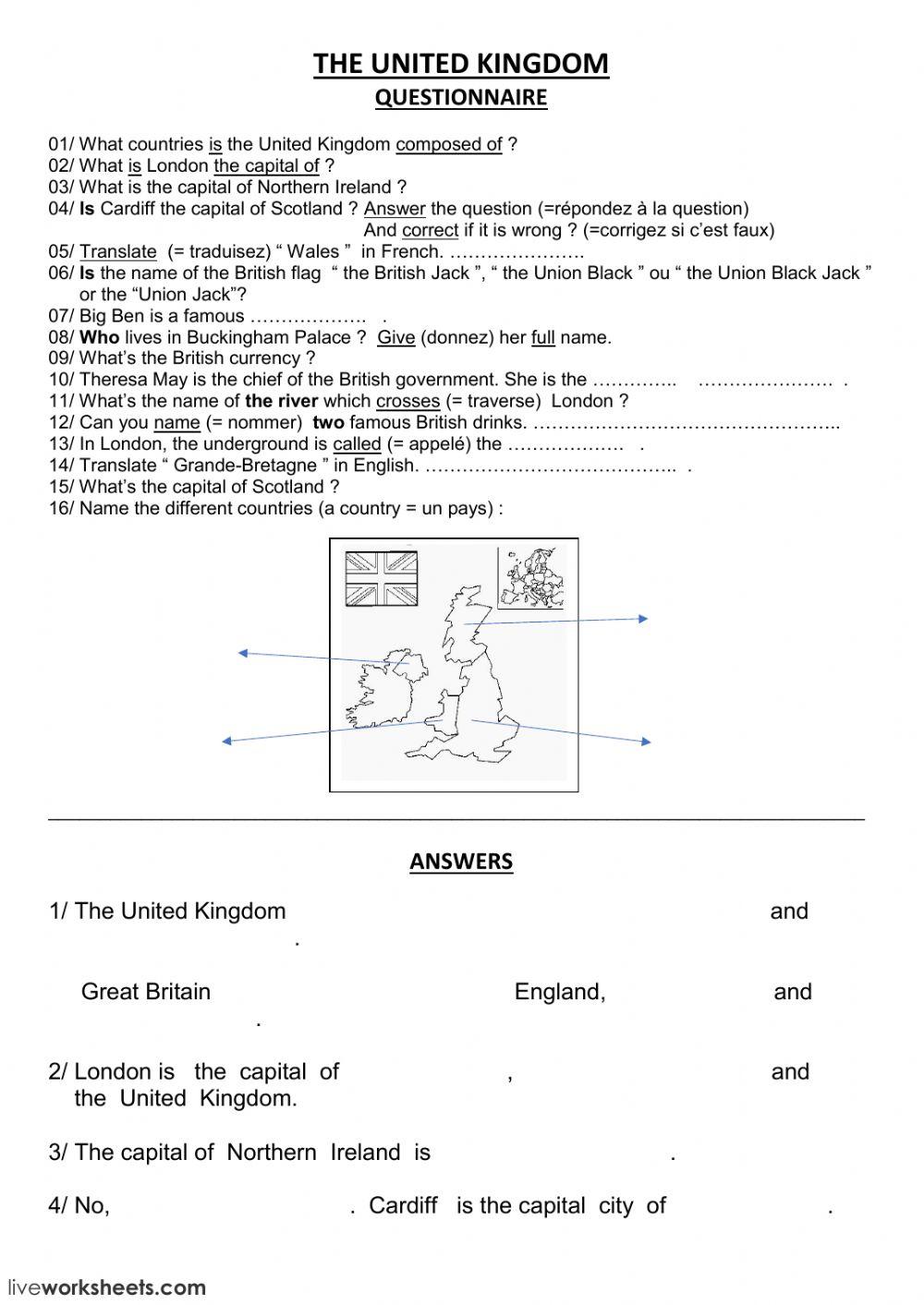 The United Kingdom - Questionnaire