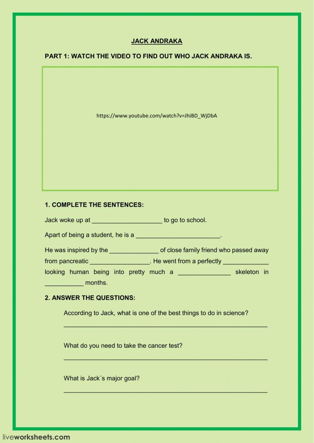 Jack Andraka listening