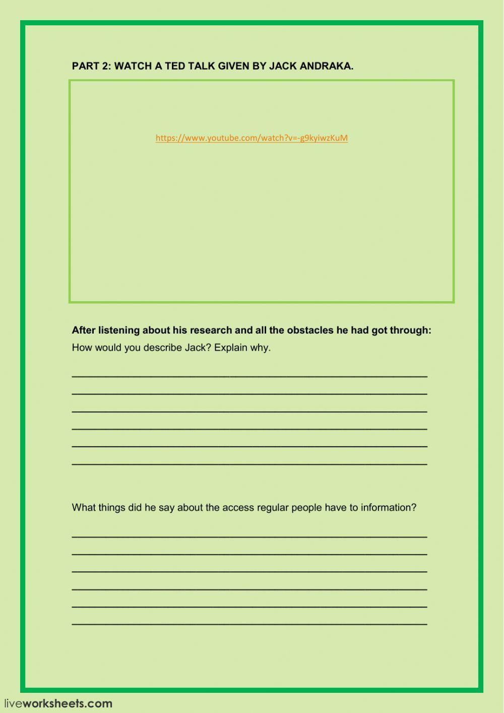 Jack Andraka listening