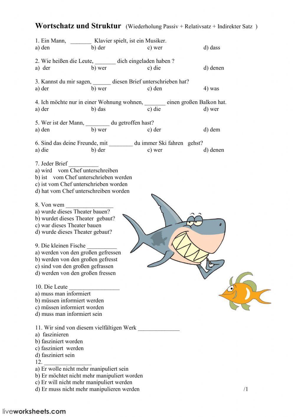 Passiv, Relativpronomen