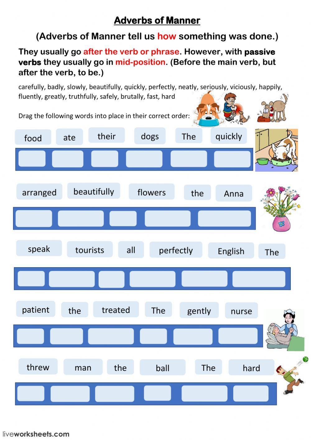 Adverbs of Manner