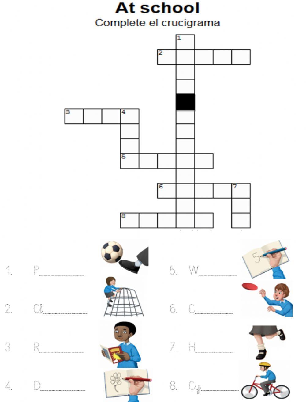 Playground. Crossword