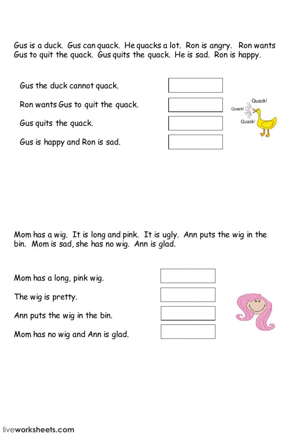 Easy Reading Comprehension