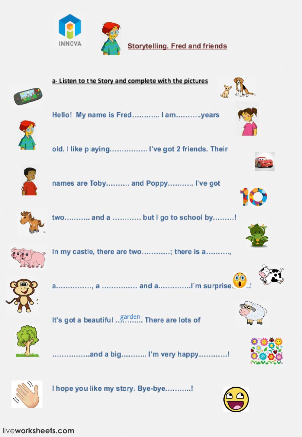 Animals online pdf worksheet | Live Worksheets