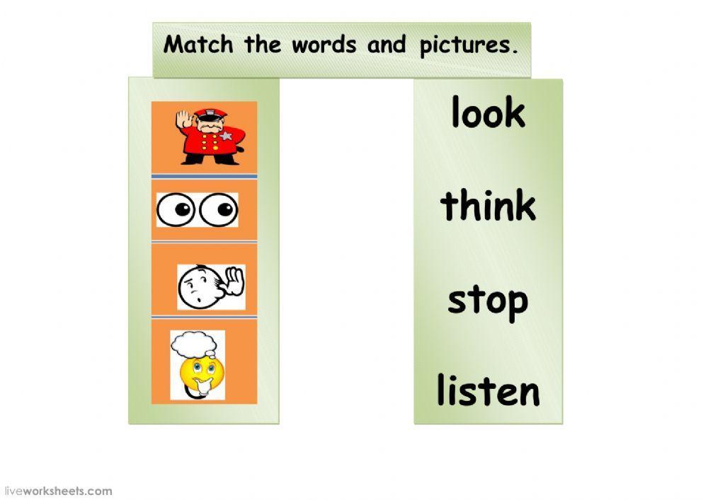 stop, look, listen, think stop, look, listen, think