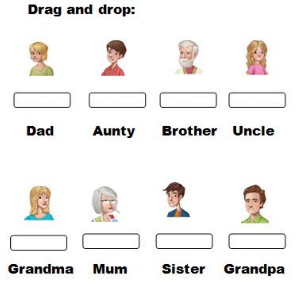 Drag and drop: Family