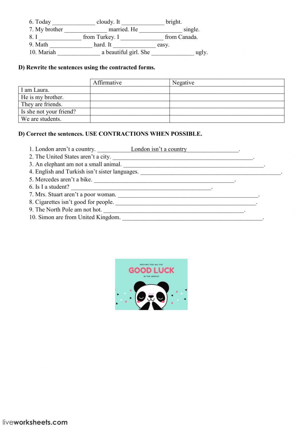 Subject Pronouns and Verb To Be Subject Pronouns and Verb To Be