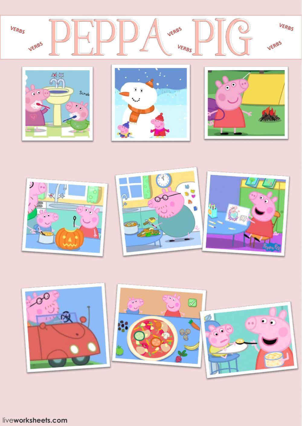 Learn YourVerbs With Peppa Pig