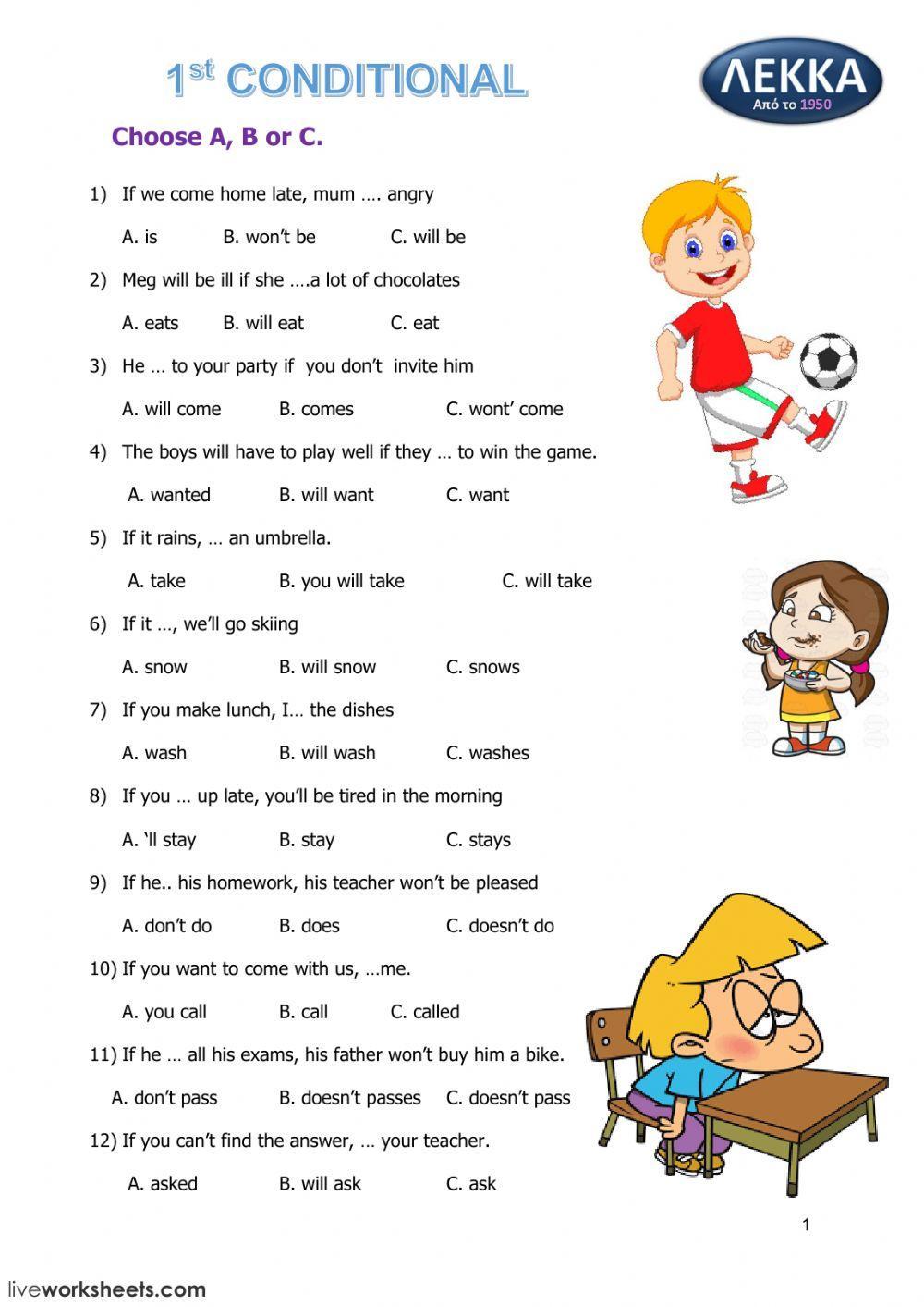 1st Conditional B class 1st Conditional B class