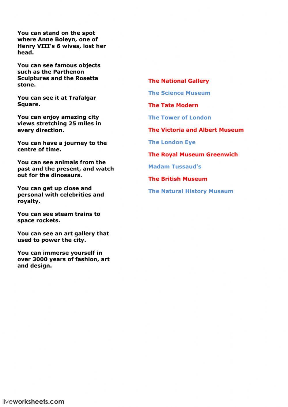 Top-10 London attractions