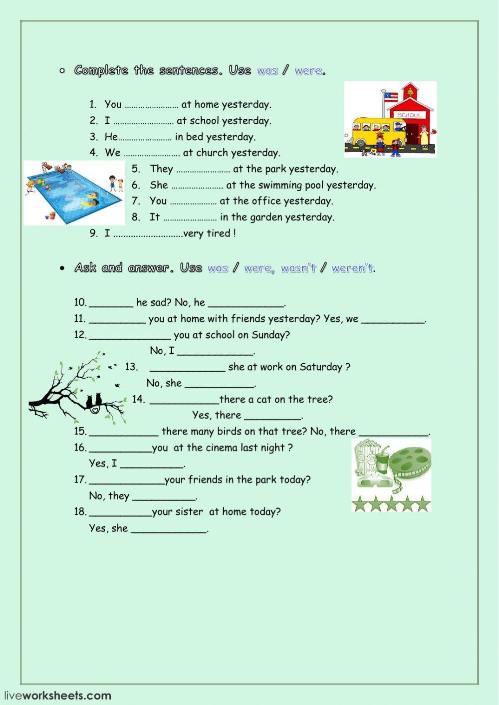 was-were-worksheet-live-worksheets