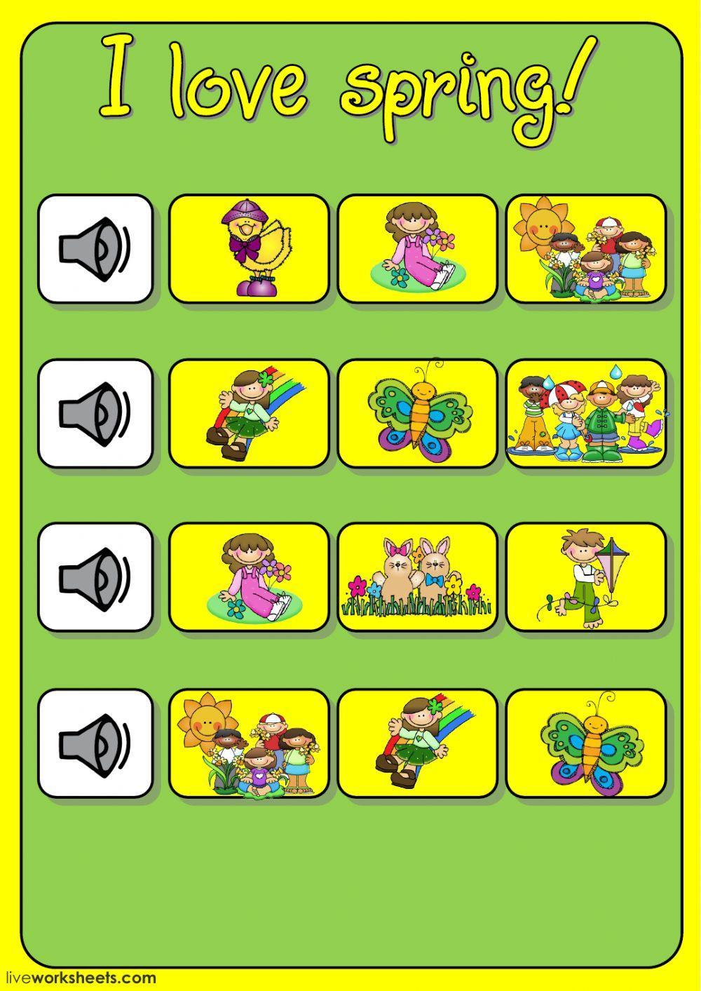 I love spring! (listening)